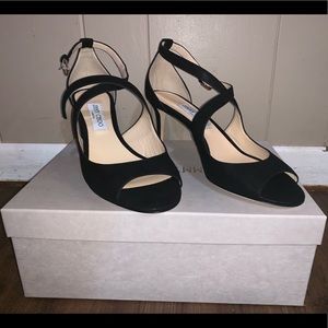 Emily suede crisscross sandals